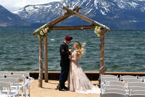 lake tahoe beach weddings